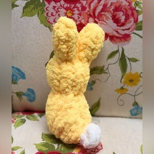 Handmade Hand Crafted Knit Yellow Bunny Easter Gift